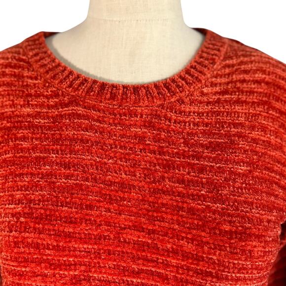 Womens Sweater Size XS Orange Bold Twee Academic Fisherman Ski Outdoors School - Picture 2 of 8